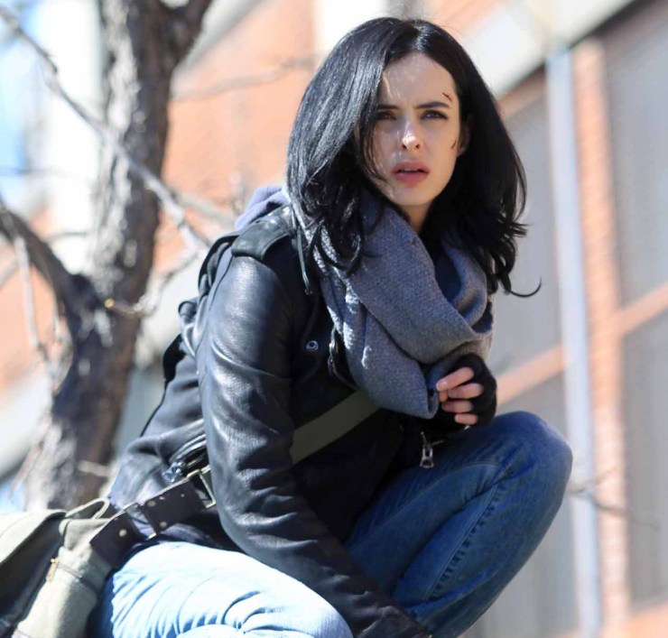 NEW YORK, NY - MARCH 10: Krysten Ritter filming "Jessica Jones" on March 10, 2015 in New York City. (Photo by Steve Sands/GC Images)